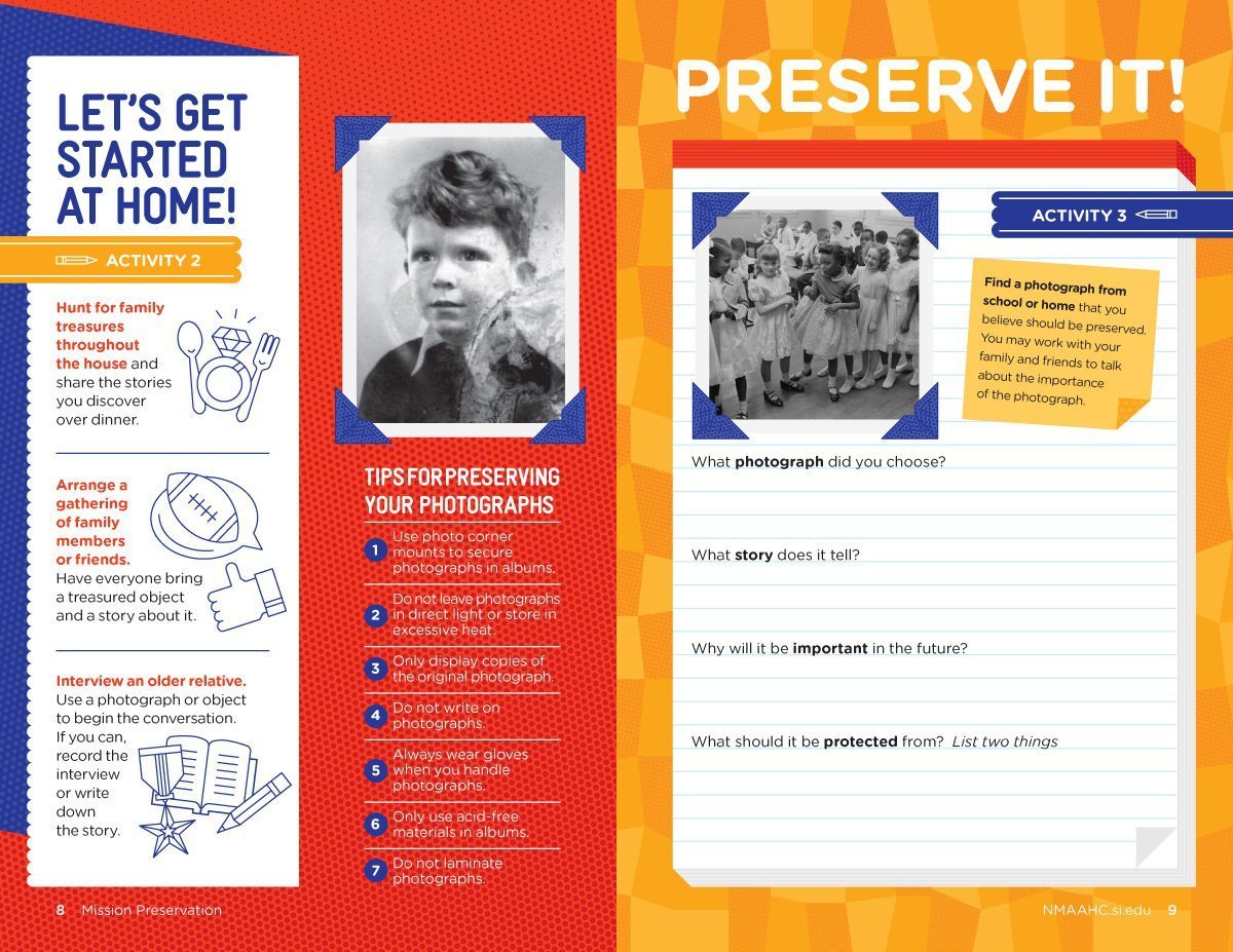 Neue Now Design Co / Dave Kriebel / Smithsonian National Museum of African American History and Culture / Mission Preservation Activity Toolkit