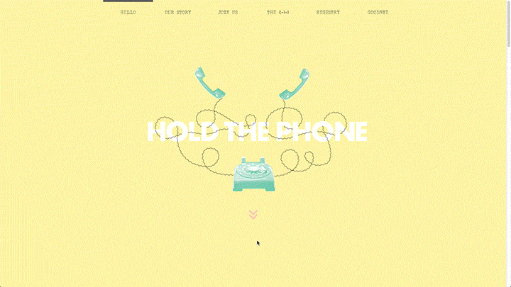 Neue Now Design Co / Dave Kriebel / Personal Project / Rachel and Dave's Wedding Website
