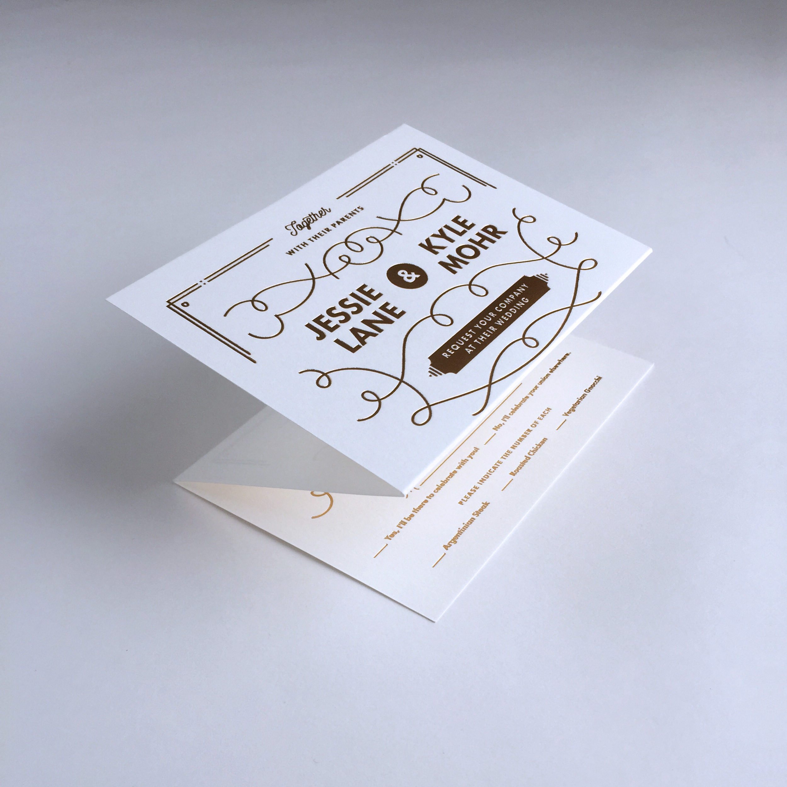 Neue Now Design Co / Dave Kriebel / Personal Project / Wedding Invite